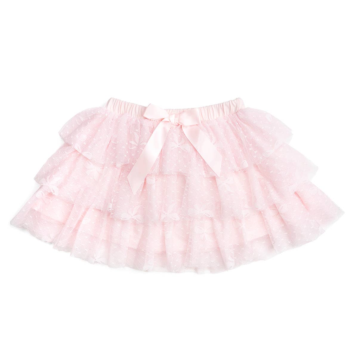 Pink tutu skirt on a white background