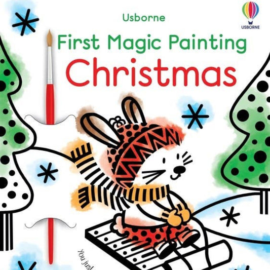 Paint brush and book to develop brush control for children