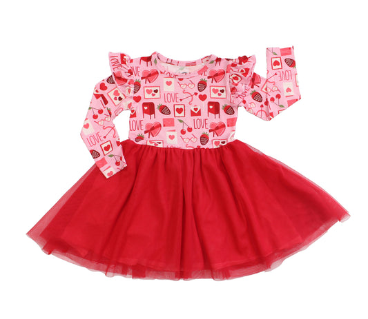 Love Letters Valentine's Day Tulle Twirl Dress