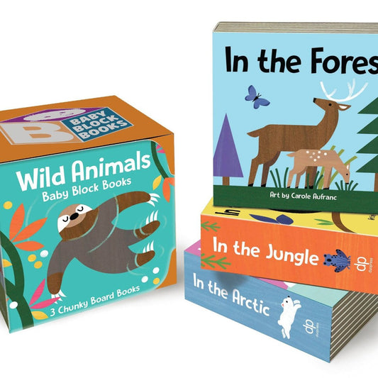 Three chunky board book set of wild animals