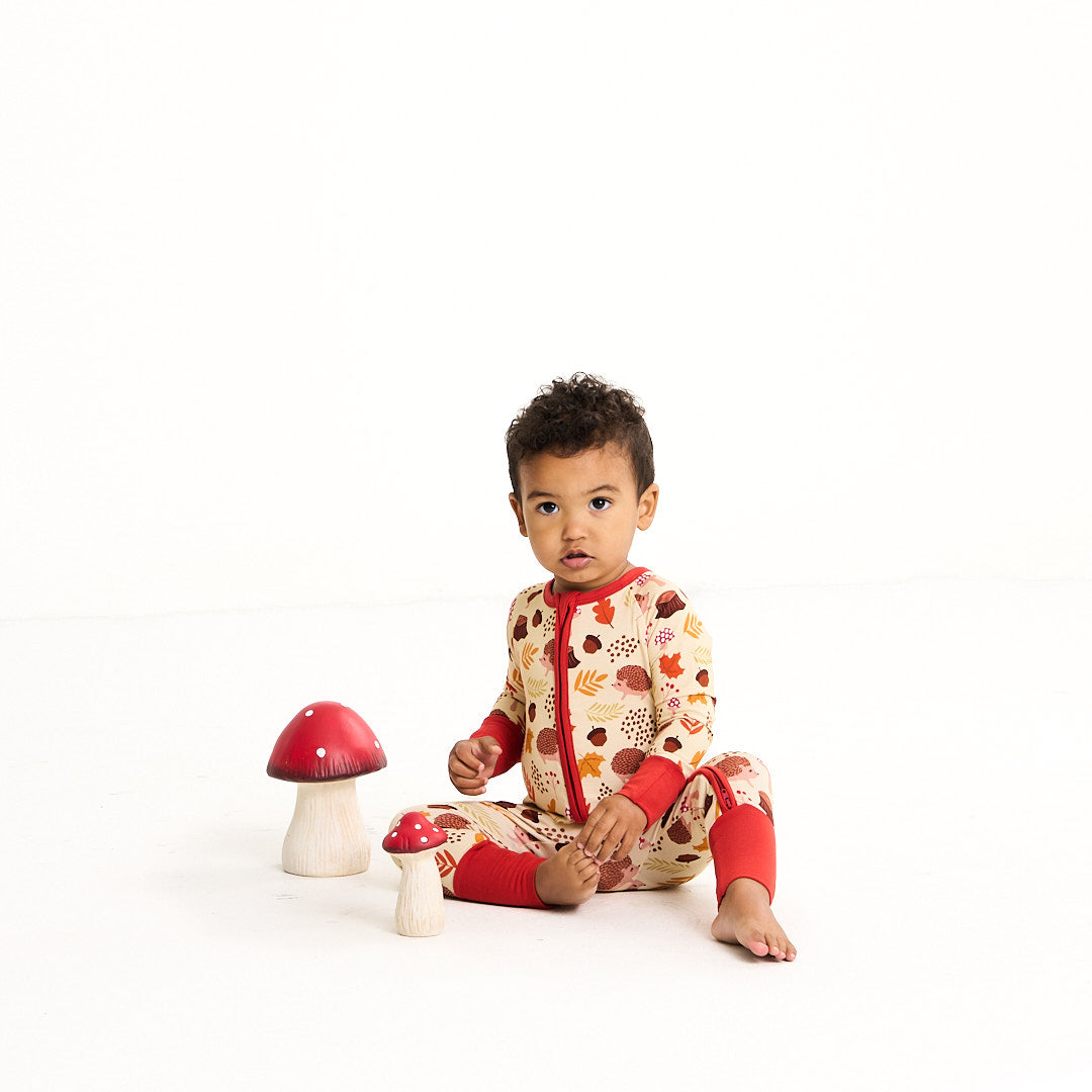 Woodland Whimsy Bamboo Convertible Baby Pajamas