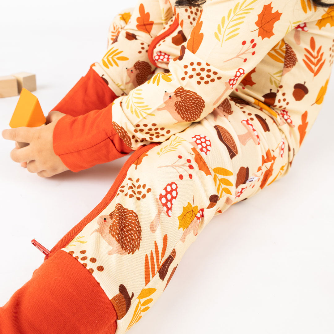 Woodland Whimsy Bamboo Convertible Baby Pajamas