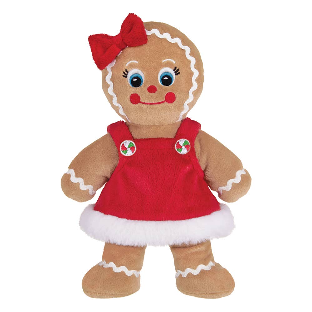 Bearington Collection - Holly Ginger Gingerbread Girl Christmas Plush