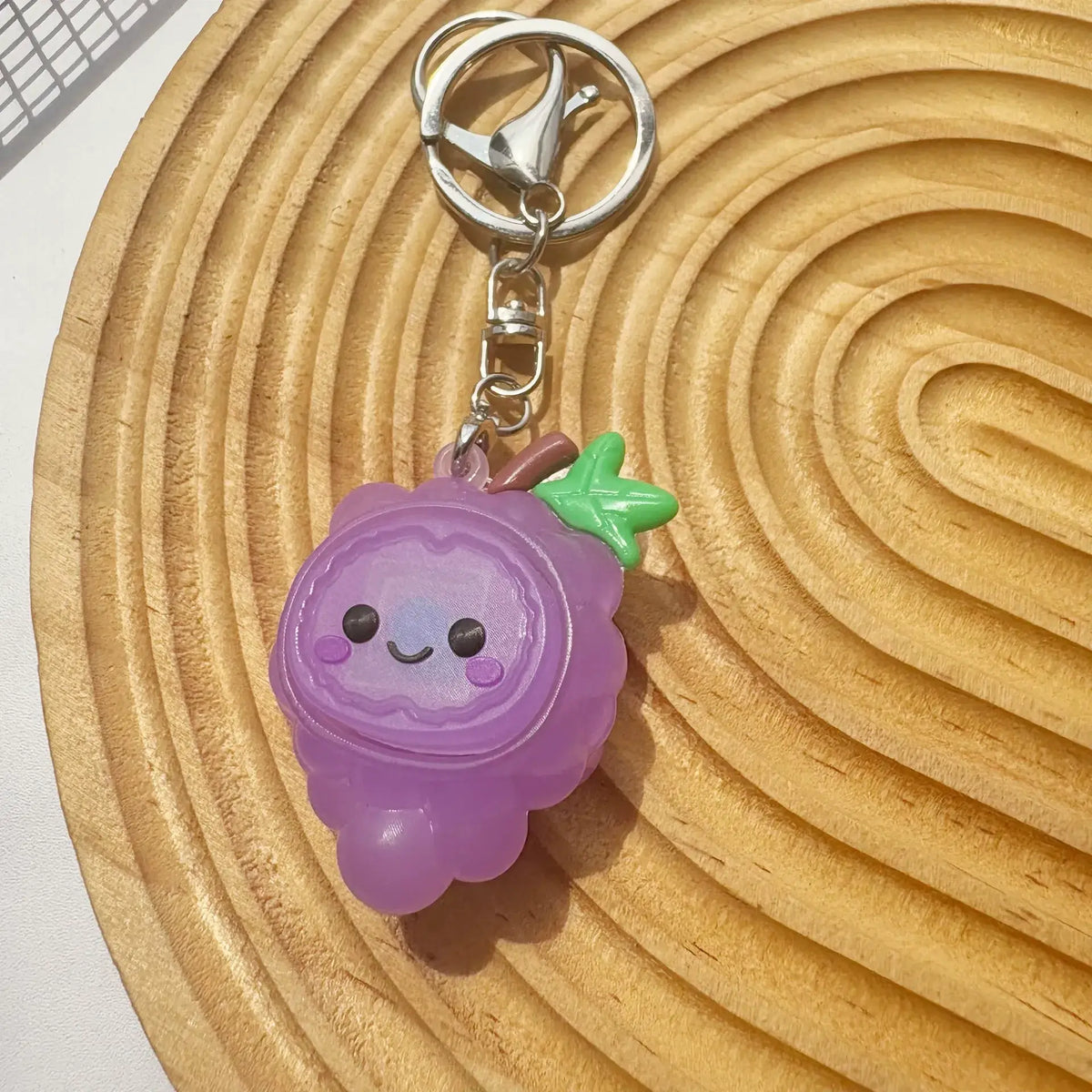 Toynex- Cute Fruit Fidget Button Keychain Stress Relief Toy