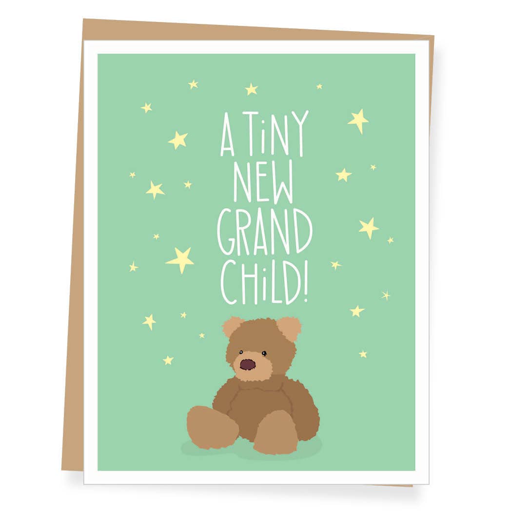Apartment 2 Cards - Teddy Bear New Grandparent Congratulations Card
