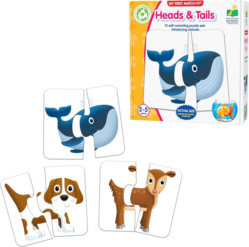 My First Match It! Heads & Tails Matching Puzzle Game Emerson and Friends