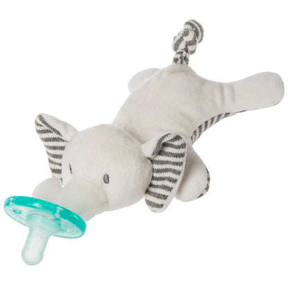 Gray elephant pacifier/plush