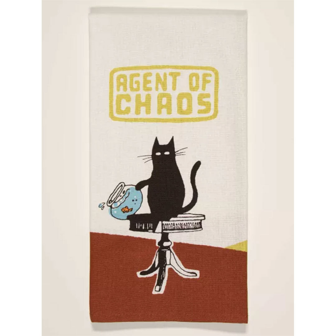 Agent of Chaos Cat Dish Towel