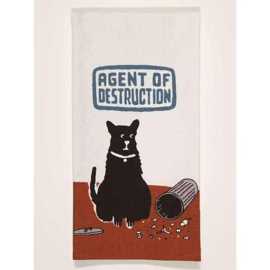 Agent of Destruction Dog Dish Towel