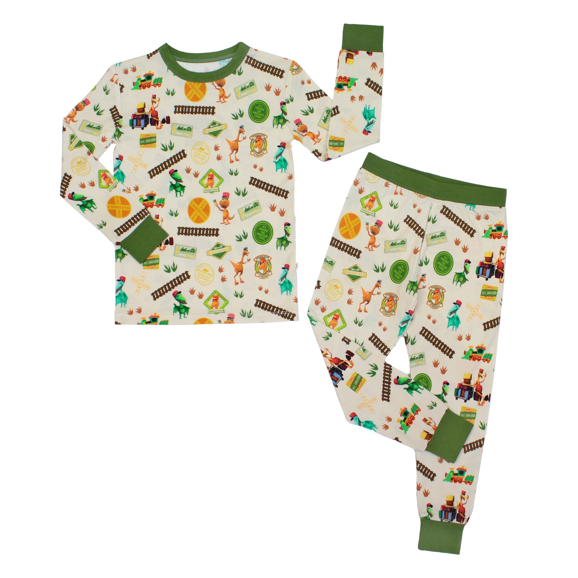 All Aboard the Dinosaur Train™ Bamboo Long Sleeve Kids Pajama Set