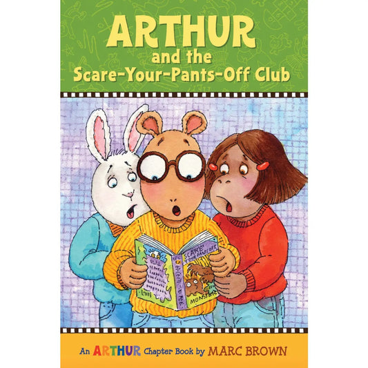 Arthur and 2 of his friends reading a scary book