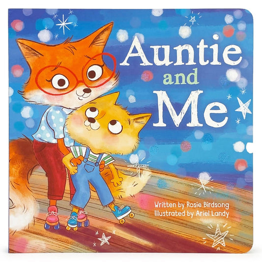 a baby fox and a auntie fox roller skating