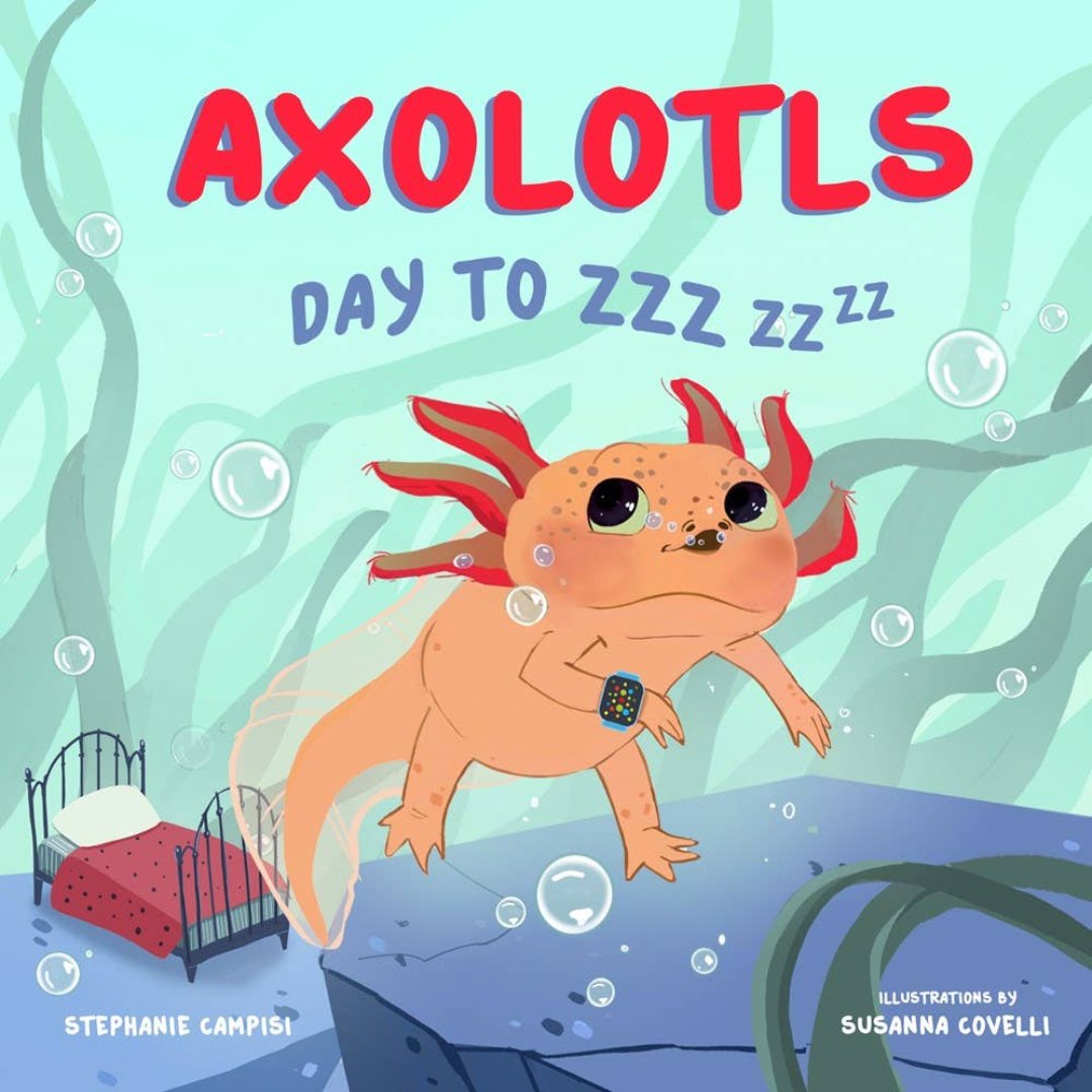 day in the life of axolotl as he journeys underwater