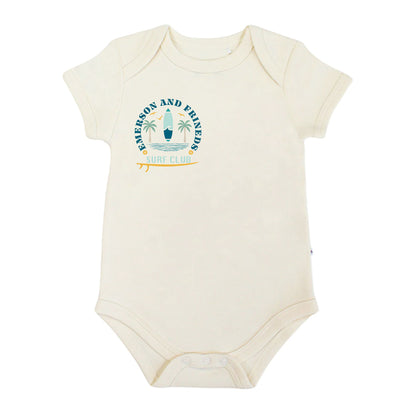 Emerson and Friends Surf Club Cotton Baby Onesie