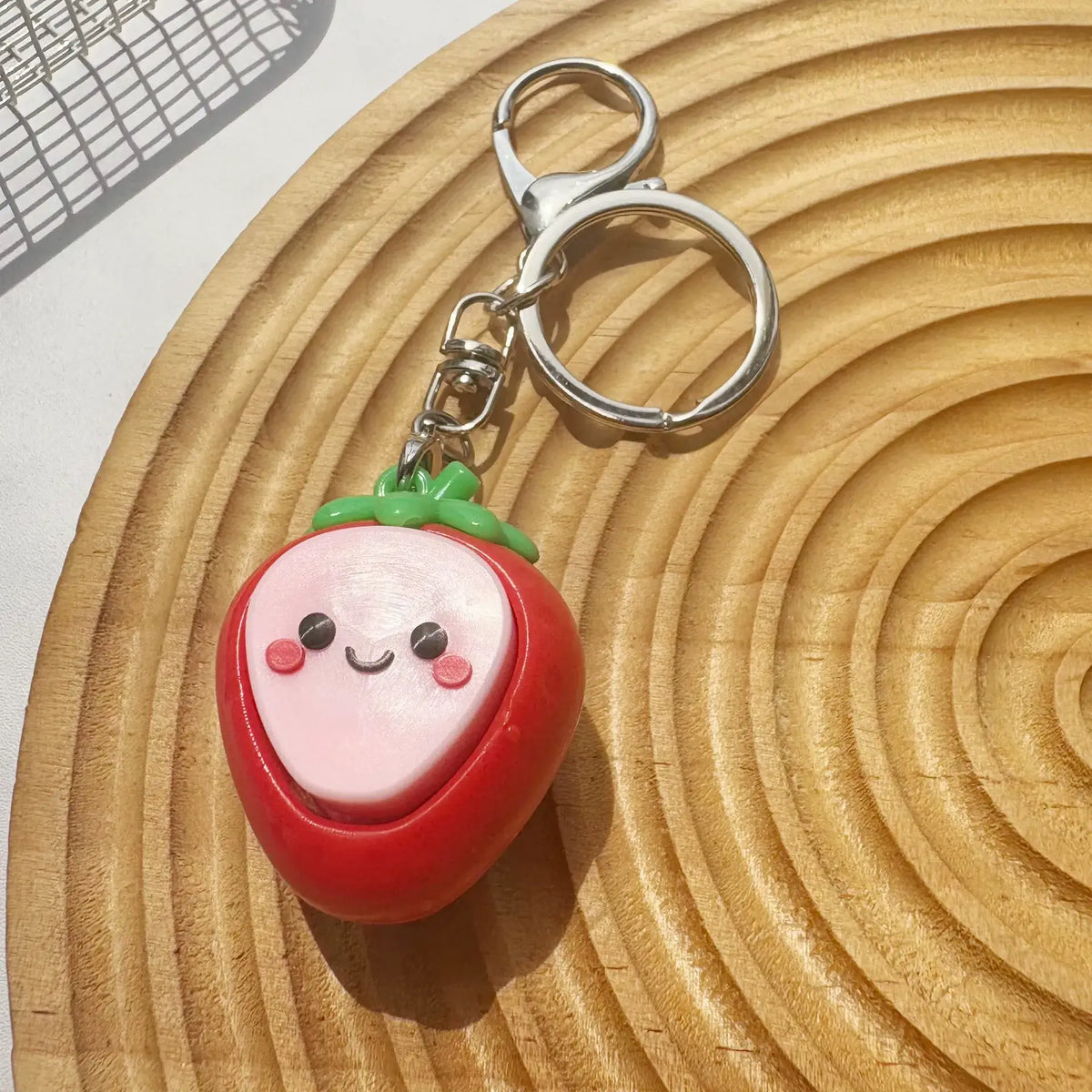 Toynex- Cute Fruit Fidget Button Keychain Stress Relief Toy