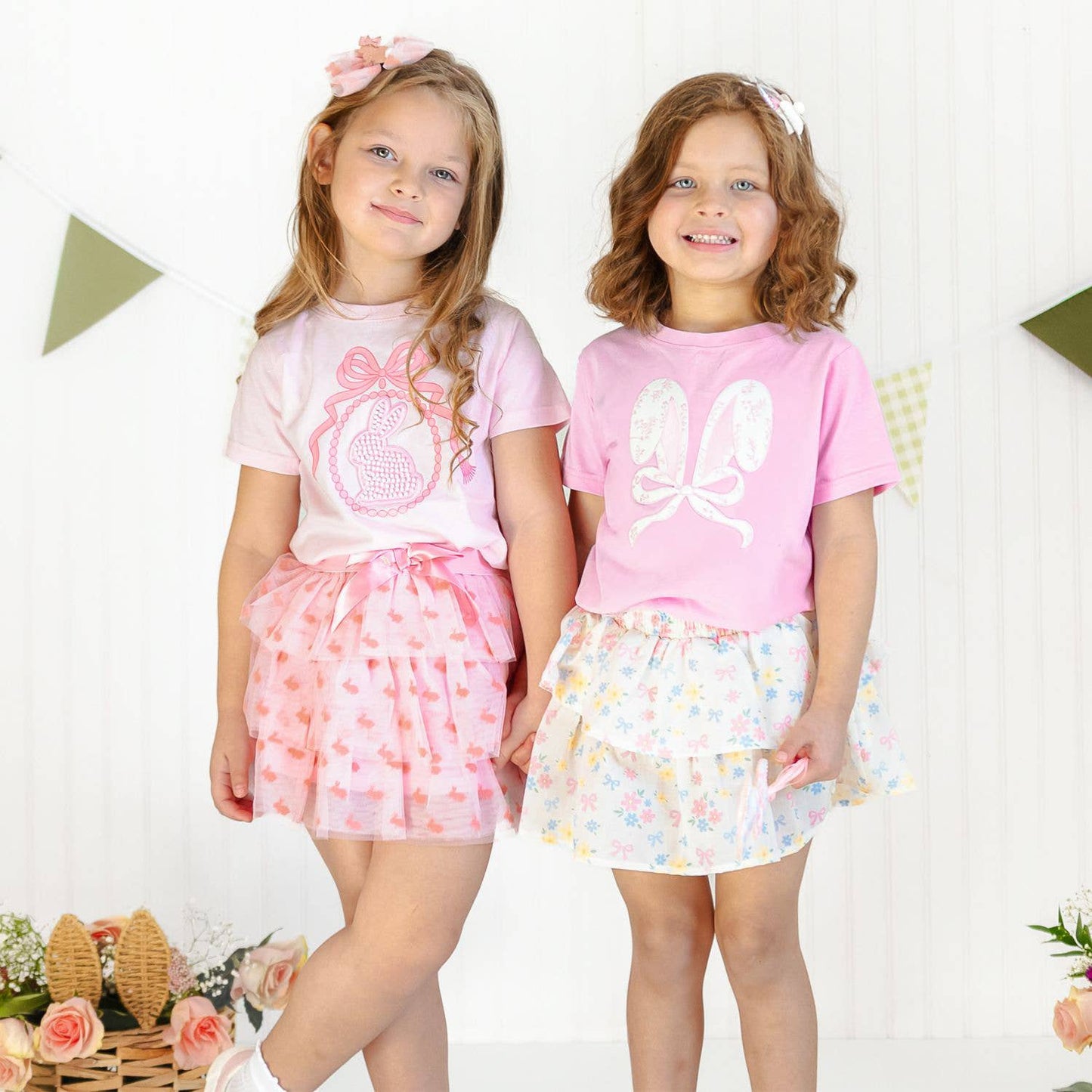 Sweet Wink - Honey Bunny Easter Tulle Bow Headband - Kids Hair Accessory