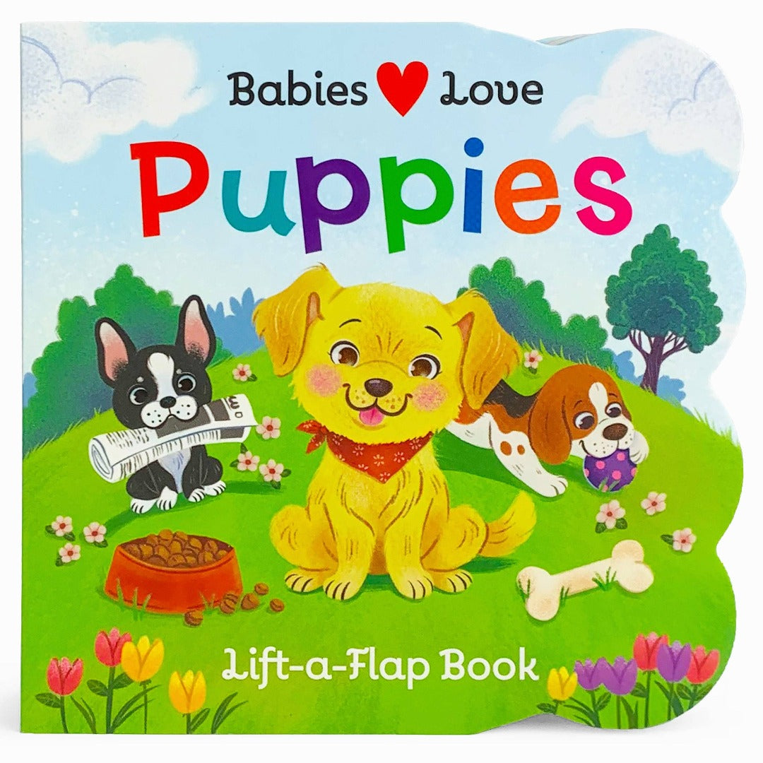 3 puppies playing in the yard (book cover)