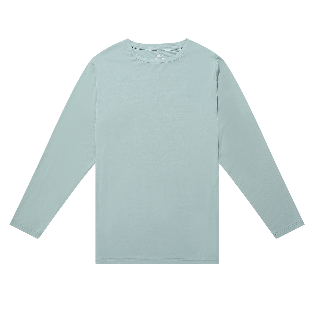 the winter blue long sleeved tee. 