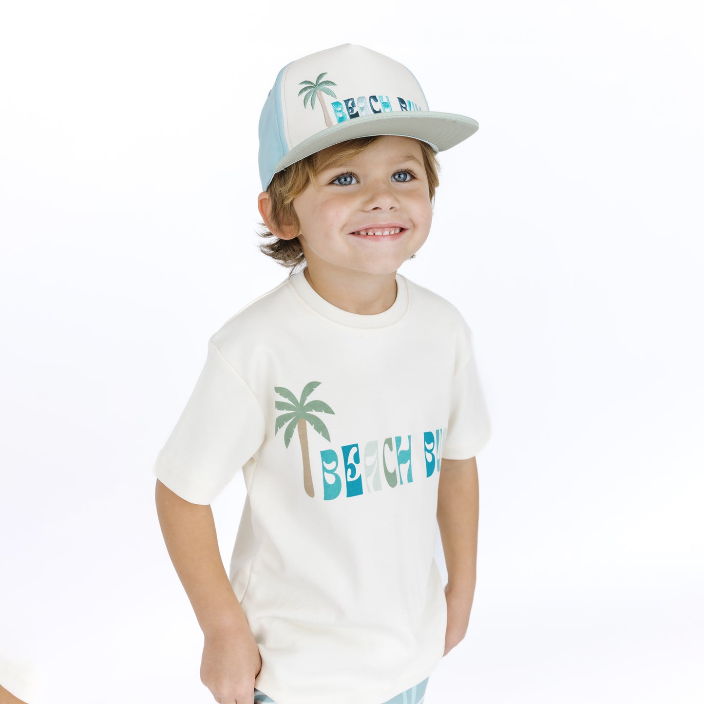 Beach bum graphics shirts and snapback