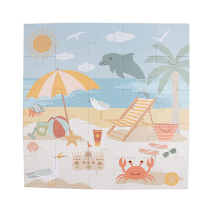 the "beach day" puzzle put together.