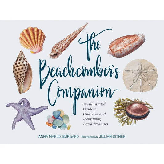 a hardcover book with seashells on the cover. Its a guide to collecting and identifying beach treasures