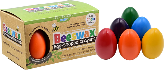 Beeswax Egg-Shaped Crayons (Set of 6)