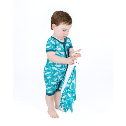 Baby holding our Beluga whale Lovey 