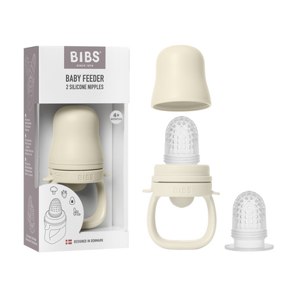 BIBS baby feeder with packaging on a white background
