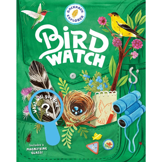backpack explorer book, bird watch