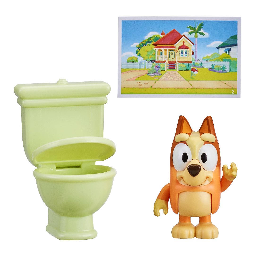 bluey character with toilet