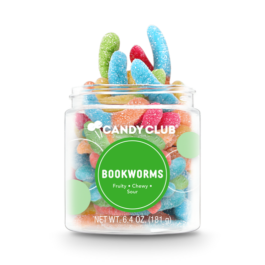 Bookworms Mini Sour Gummy Worms Candy