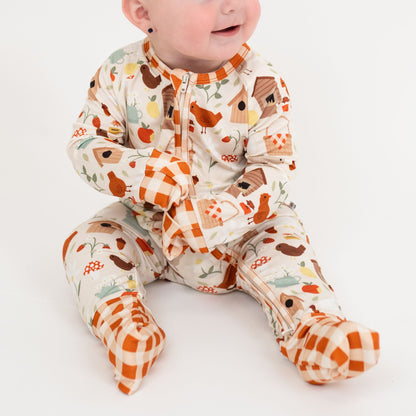 Cozy Cottage Bamboo Convertible Baby Pajamas