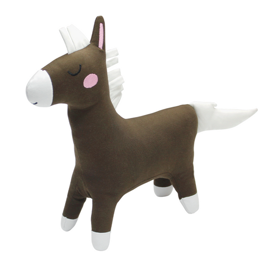 Lucy's Room Harvey the Horse Brown Bamboo Stuffed Animal
