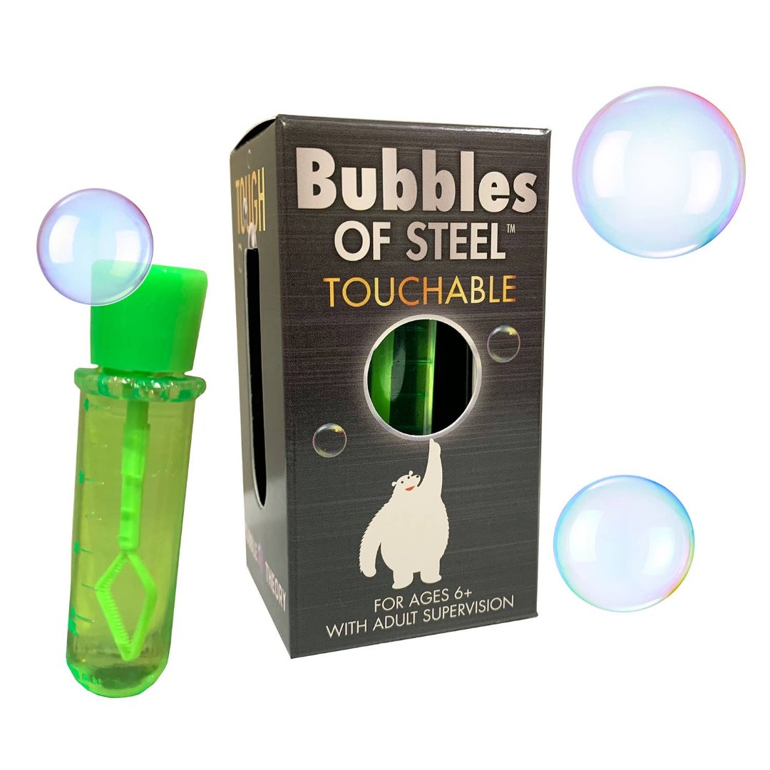 tube of bubbles that are touchable