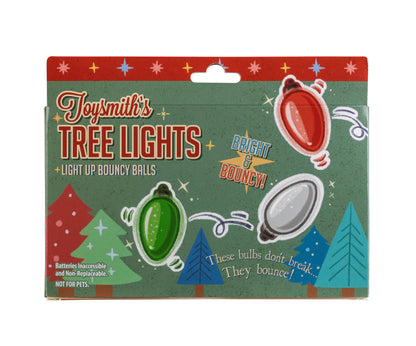 Toysmith - Holiday Light-Up Bouncy Ball, Assorted Colors, Christmas