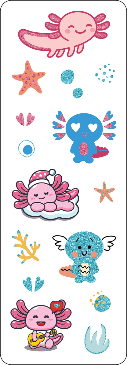 Peter Pauper Press - Axolotls Sticker Set