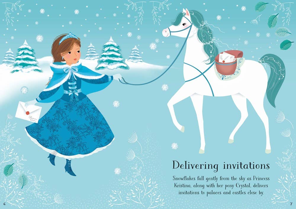 HarperCollins - Little Sticker Dolly Dressing Snow Princess : Usborne