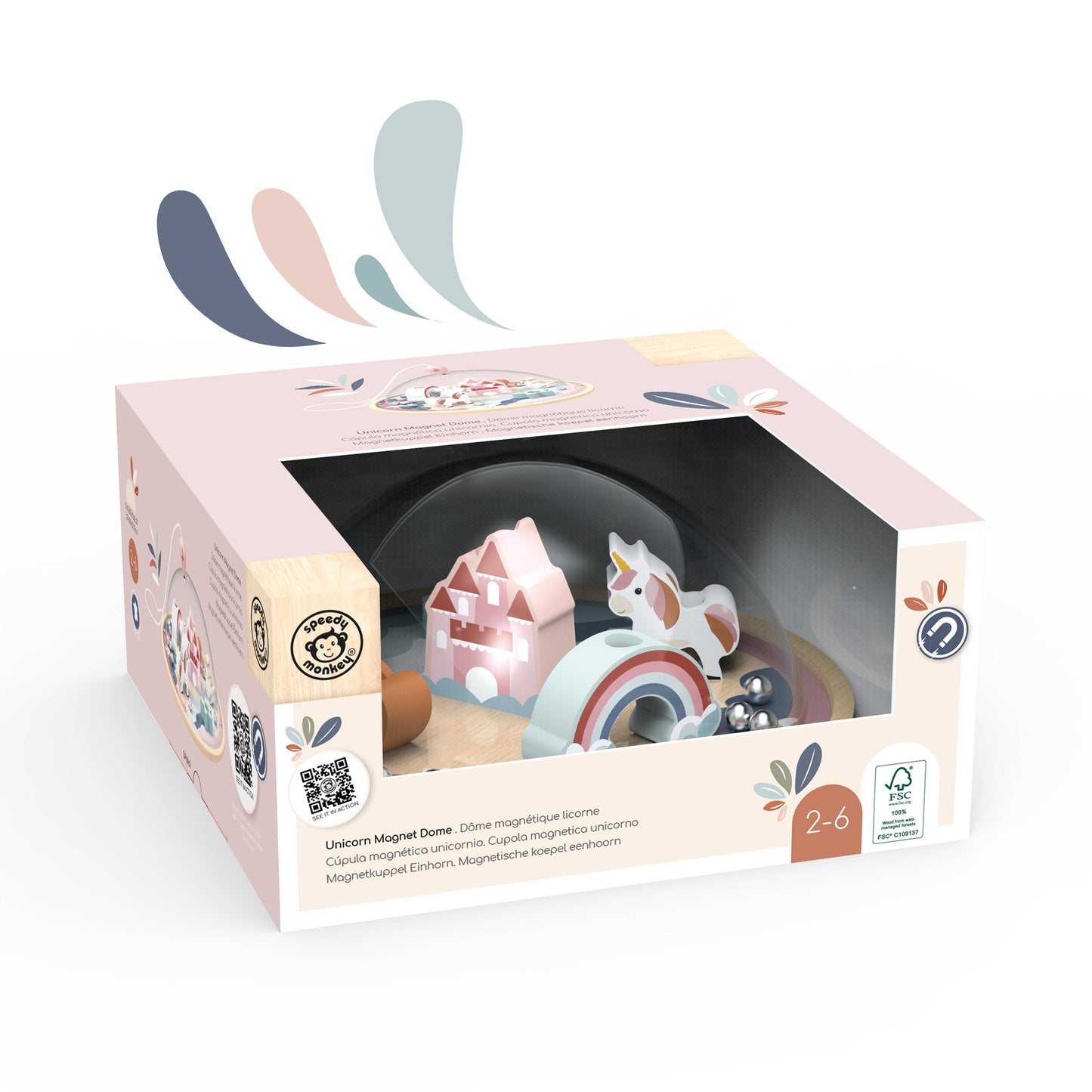 Speedy Monkey - Unicorn Magnet Dome