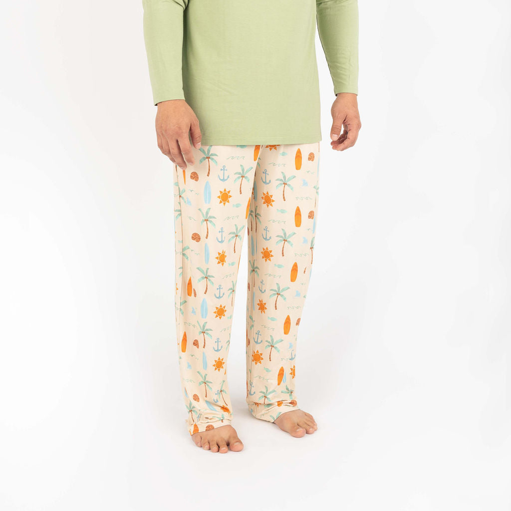 Chasing Waves Surfboard Bamboo Relaxed Lounge Pajama Pants