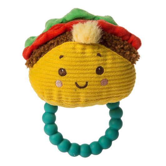 Colorful taco teether rattle