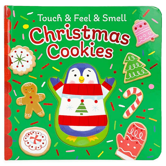 green christmas cookie board book cover