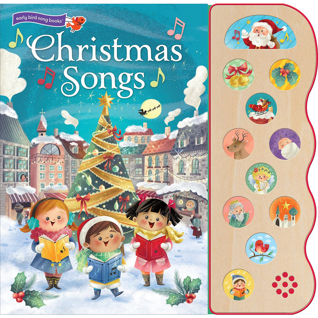 a book that plays christmas songs to sing along too