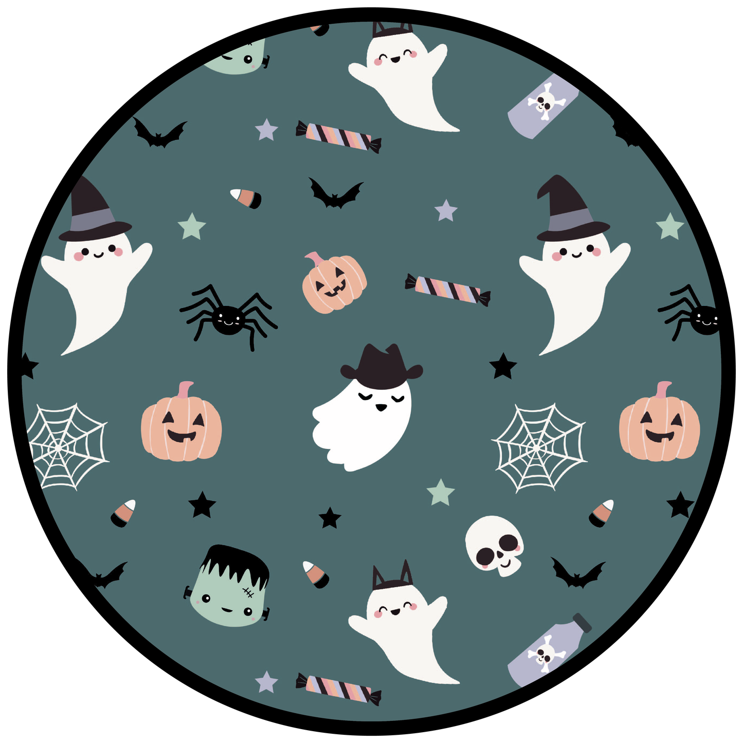 Boo Crew Glow-in-the-Dark Halloween Bamboo Convertible Baby Pajamas