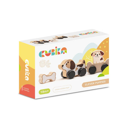 wooden toy on wheels