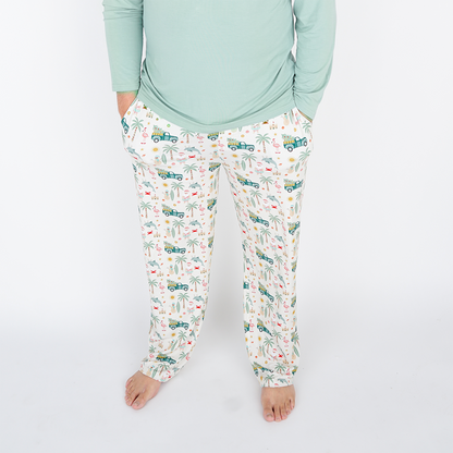 Coastal Christmas Bamboo Relaxed Lounge Pajama Pants