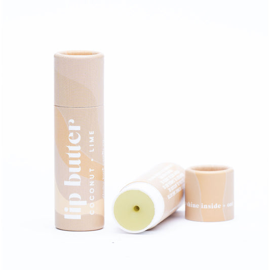 Botanically Infused Coconut Lime Beeswax Lip Butter