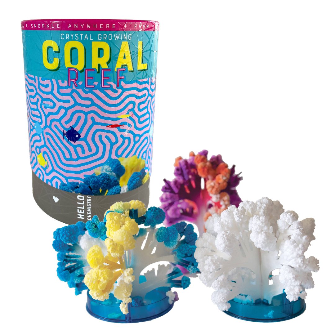 multi colored kit to grow your own coral