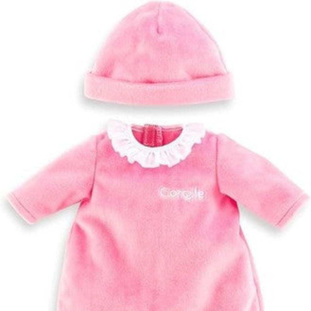 Corolle 12in Doll Pajamas and Hat - Pink