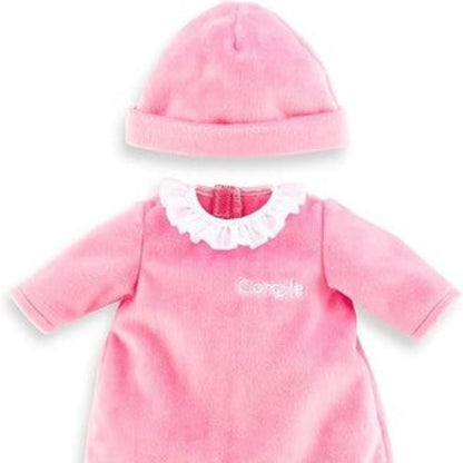 Corolle 12in Doll Pajamas and Hat - Pink