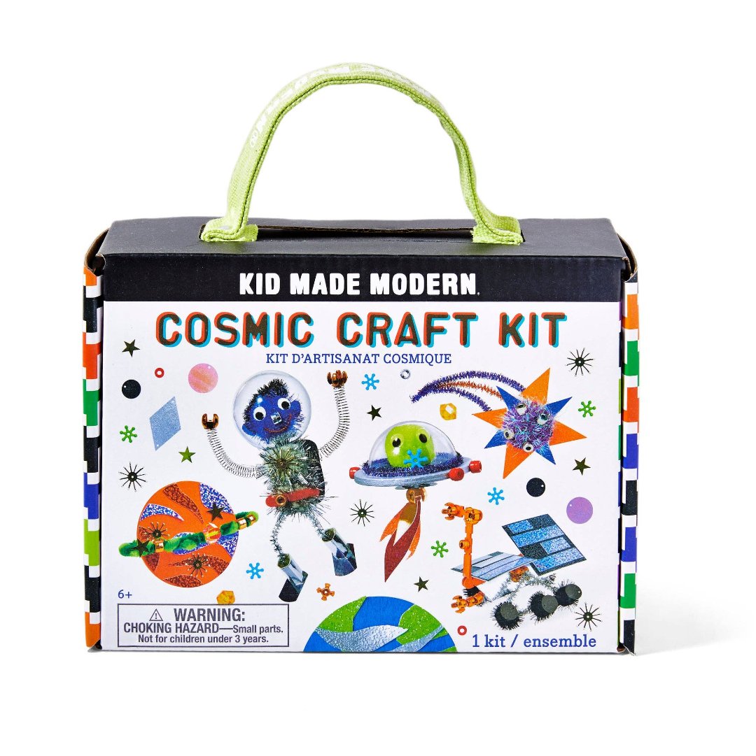 cosmic craft kit with different materials to create with